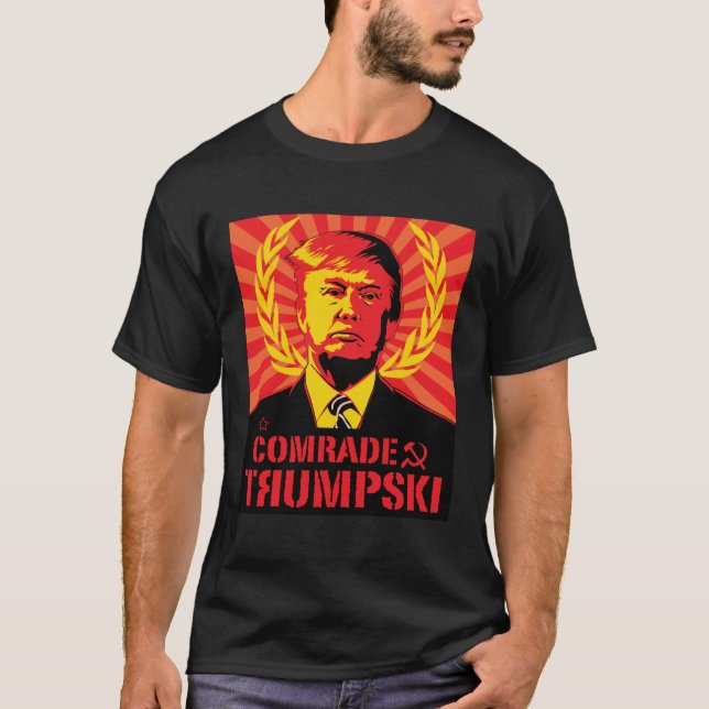 Anti Trump Putin Not My President USSR T-Shirt (Front)