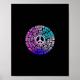 Anti Trump Racism Fascism Lies Hate Resist Vote Wa Poster