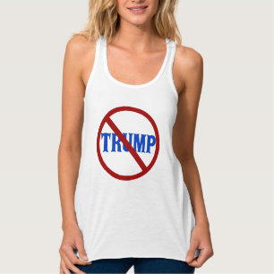 Anti Trump Red Circle Singlet