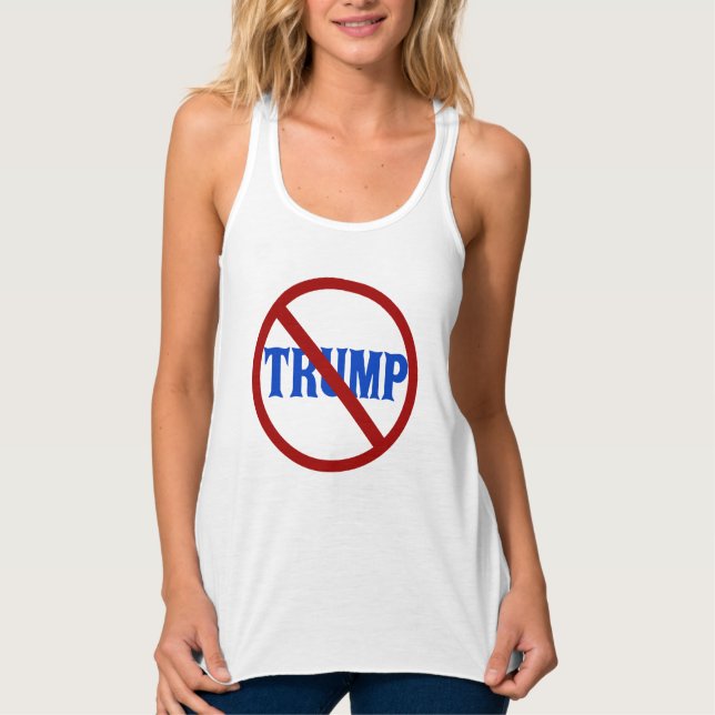 Anti Trump Red Circle Singlet (Front)