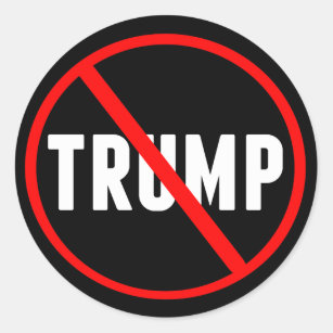 Anti Trump Resist Classic Round Sticker