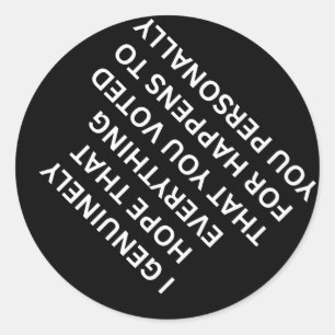 Anti-trump Resist Fascism Political Anti-republica Classic Round Sticker