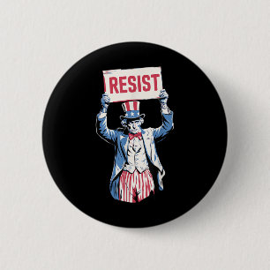 Anti-trump Resist Not My President 4th Of July Unc 6 Cm Round Badge