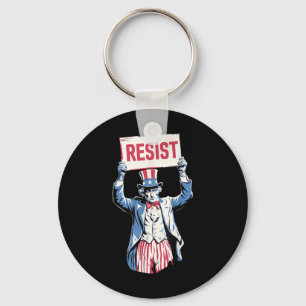 Anti-trump Resist Not My President 4th Of July Unc Key Ring