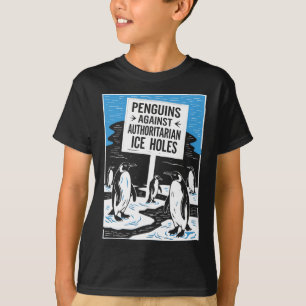Anti Trump Resist Penguins Against Authoritarian I T-Shirt