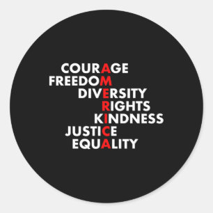Anti Trump Resist Political  Classic Round Sticker