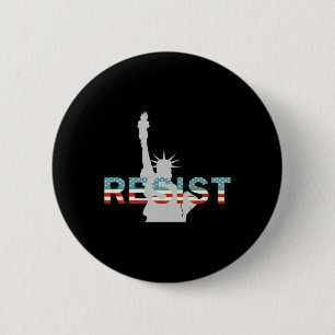 Anti Trump Resist Statue Of Liberty #resist  6 Cm Round Badge