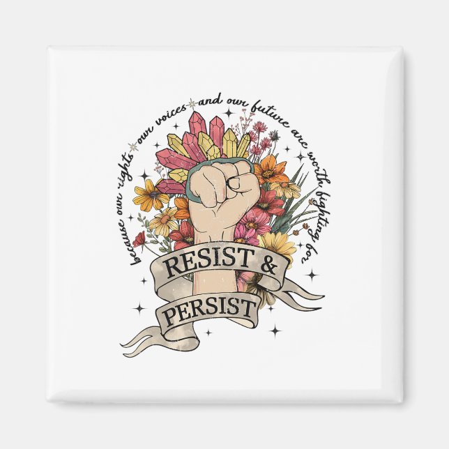 Anti Trump Resist Womens Rights Protest Equality F Magnet (Front)