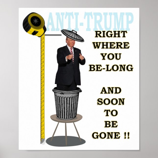 Anti Trump / Right where you be-long, Poster (Front)