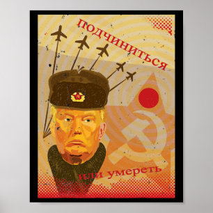 Anti-trump Russia Propaganda Poster Resist Novelty