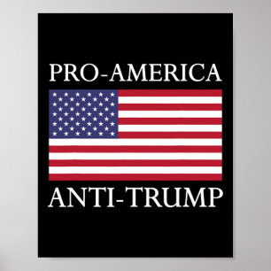 Anti-trump Shirt - American Usa Flag Resist Poster