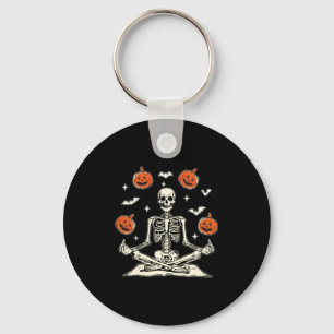Anti Trump Skeleton Halloween Long Sleeve Key Ring