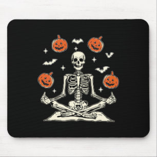 Anti Trump Skeleton Halloween Long Sleeve  Mouse Pad