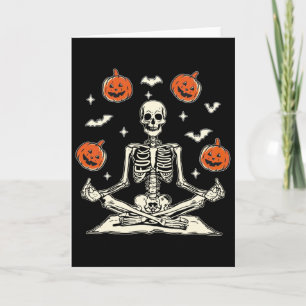 Anti Trump Skeleton Halloween Long Sleeve T-shirt_ Card
