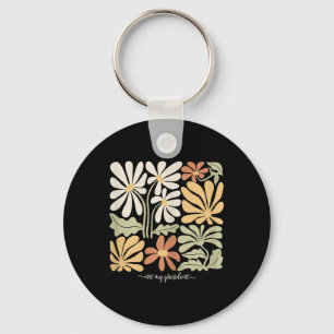 Anti Trump Subtle Not My President Flowers Womens Key Ring