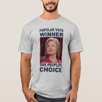 Anti-Trump t-shirt. Hillary Popular Vote winner.