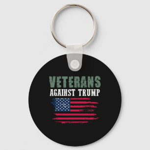 Anti Trump Tees - Veterans Against Donald Trump  Key Ring