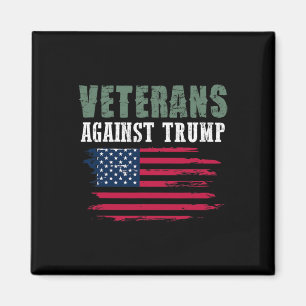 Anti Trump Tees - Veterans Against Donald Trump Magnet