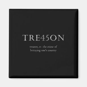 Anti-trump Treason _ Tre45on Distressed Impeach Magnet