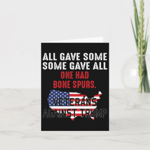 Anti Trump Veterans Against Trump Card