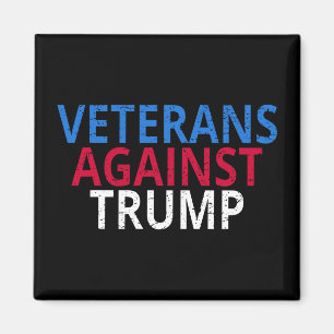 Anti-Trump - Veterans Against Trump Magnet