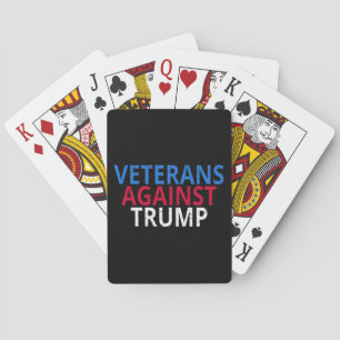 Anti-Trump - Veterans Against Trump Playing Cards