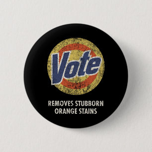 Anti-Trump Vote Detergent Fun Vintage 6 Cm Round Badge