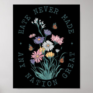 Anti Trump Wildflower Poster