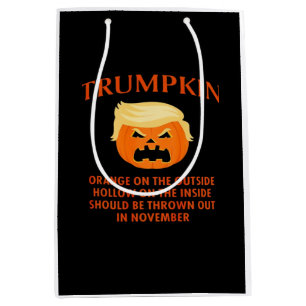 Anti Trumpkin Funny Halloween Medium Gift Bag