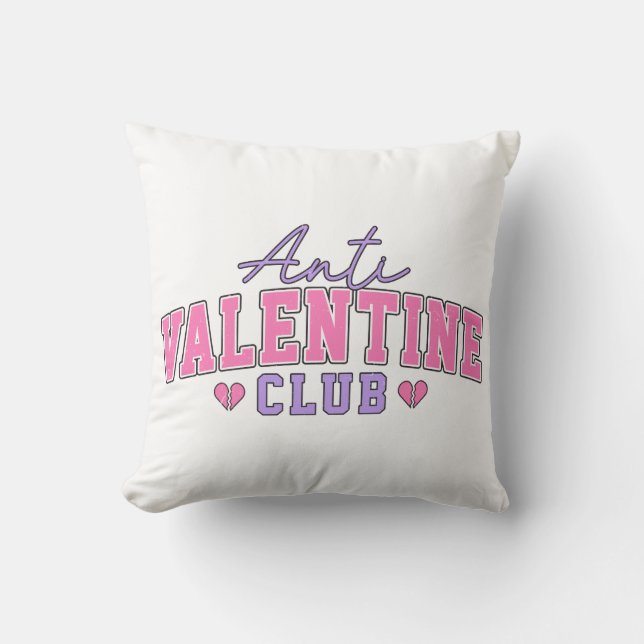 Anti Valentine Club Cushion (Front)