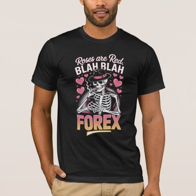 Anti Valentine Roses Are Red Crypto HODL Bitcoin T-Shirt (Front)