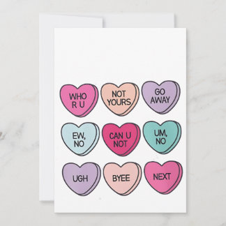 Anti Valentine’s Day Funny Single Awareness Holiday Card
