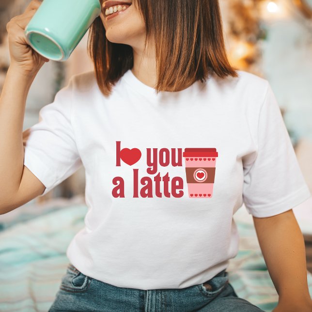 Anti-Valentine's Coffee Latte over Love Funny Gift T-Shirt (Creator Uploaded)