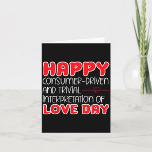 Anti Valentines Day Anti Love Valentine Hate Sing Card