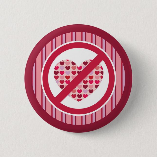 Anti Valentine's Day Button (Front)