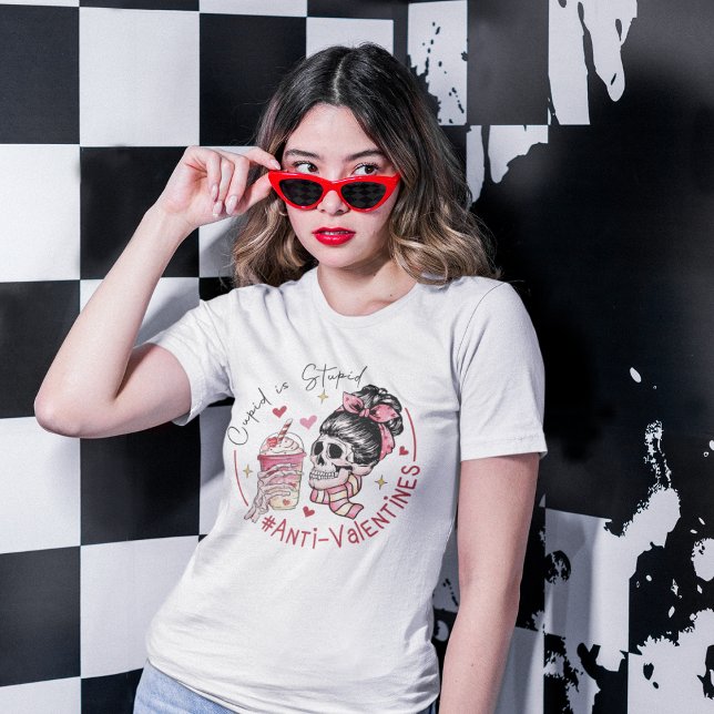 Anti-Valentine's Day Cupid is Stupid T-Shirt (Creator Uploaded)
