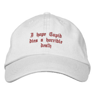 Anti Valentine's Day Embroidered Hat