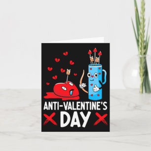 Anti Valentines Day Valentines Day Arrows Single  Card