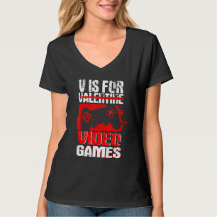 Anti Valentines Day Video Games Gamer Boys Men T-Shirt