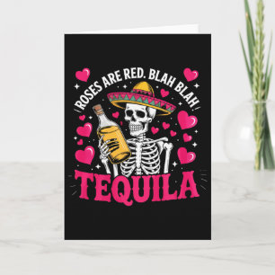 Anti Valentines Roses Are Red Blah Crypto Skeleton Card