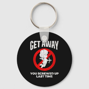 Anti Valentines Sarcastic Cud Quote Funny Gift Key Ring