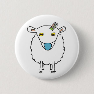 Anti Vax Sheep Vaccination 6 Cm Round Badge