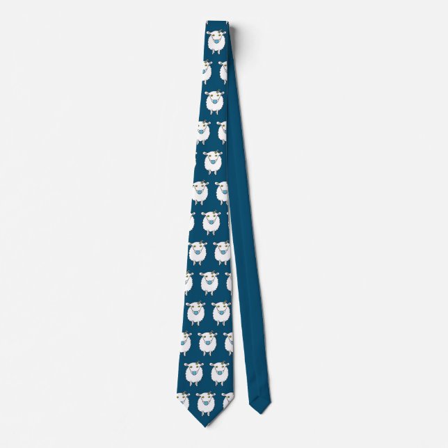 Anti Vax Sheep Vaccination Tie (Front)