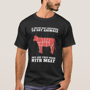 Anti Vegan Carnivore Meat Eater Keto Diet T-Shirt