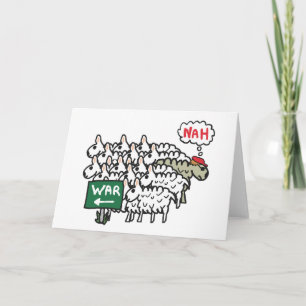 Anti War Sheep Card