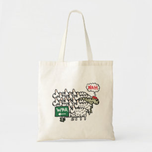 Anti War Sheep Tote Bag
