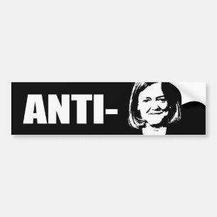 ANTI-WHITMAN / ANTI-MEG WHITMAN BUMPER STICKER
