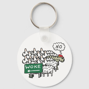 Anti Woke Key Ring