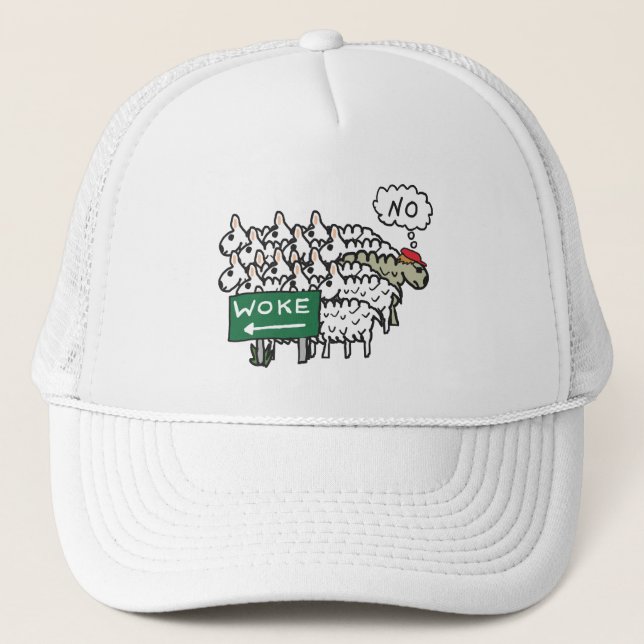 Anti Woke Trucker Hat (Front)