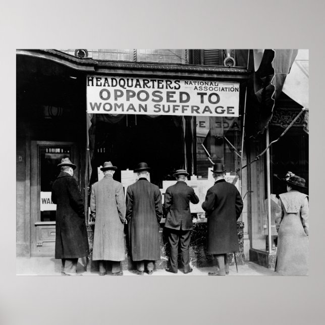 Anti-Woman Suffrage Group, 1911 Poster (Front)